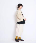 【ラストワン！】ロービング柄編みハンドニット　カーディガン