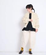 【ラストワン！】ロービング柄編みハンドニット　カーディガン
