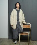 極太ロービングハンドニット　ロングカーディガン