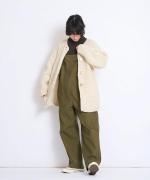 極太ロービングハンドニット　ロングカーディガン