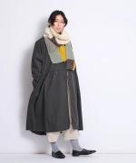 ロービングパッチワークハンドニット　マフラー