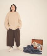 【ラストワン！】ふわふわウールワッフルニット　プルオーバー