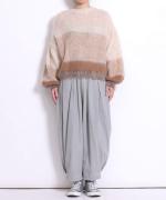 【PICK UP ITEM！】モヘアグラデーションボーダーニット　プルオーバー
