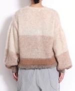 【PICK UP ITEM！】モヘアグラデーションボーダーニット　プルオーバー