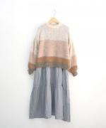 【PICK UP ITEM！】モヘアグラデーションボーダーニット　プルオーバー