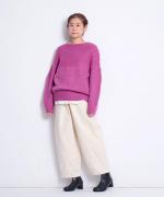 【ラストワン！】ロービングウールニット　求心プルオーバー