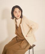 【ラストワン！】ロービングウールニット　求心カーディガン