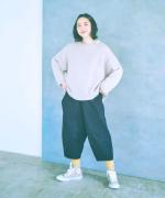 ロービングウールモヘアかぎ針編み　つけ衿プルオーバー