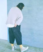 ロービングウールモヘアかぎ針編み　つけ衿プルオーバー