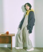 シェットランドウール×ニットフリース　トッパーカーディガン