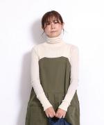 ランダムリブニット① タートルネック