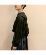 寧静なるpuritan collar over blouse