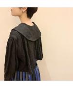 寧静なるpuritan collar over blouse