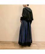 寧静なるpuritan collar over blouse