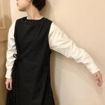 黙された言葉 sleeveless tablier robe