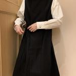 黙された言葉 sleeveless tablier robe
