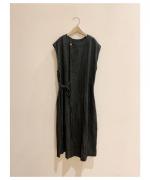 小夜更く sleeveless tabilier robe 墨