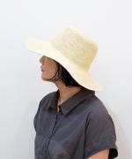 【ラストワン！】Hippie long brim/レディースパナマハット