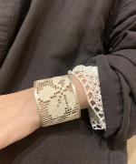 lace bangle　silver