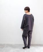 【ラストワン！】リネンコットン(製品染め）Ｖクループルオーバー