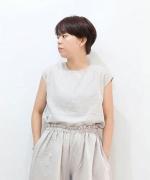 【ラストワン！】リネンコットンフレアタンクトップ