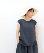 【ラストワン！】リネンコットンフレアタンクトップ