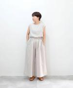 【ラストワン！】リネンコットンフレアタンクトップ