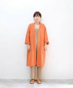 【ラストワン！】リネンコットン（製品染め）　ガウン