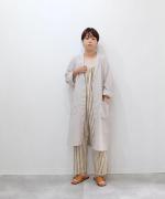 【ラストワン！】リネンコットン（製品染め）　ガウン