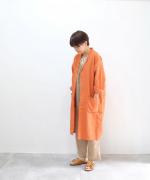 【ラストワン！】リネンコットン（製品染め）　ガウン