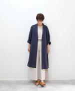 【ラストワン！】リネンコットン（製品染め）　ガウン