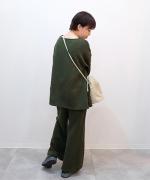 【ラストワン！】クォーター天竺　ワイドパンツ　