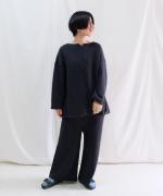【ラストワン！】クォーター天竺　ワイドパンツ　