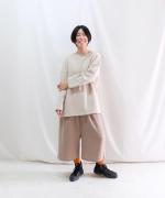 【ラストワン！】ウール天竺　ウェストリブキュロット