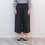 【ラストワン！】ウール天竺　ウェストリブキュロット