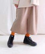 【ラストワン！】ウール天竺　ウェストリブキュロット