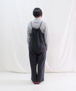 【ラストワン！】ウール天竺　ギャザーオールインワン