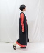 ウール天竺　カシュクールワンピース