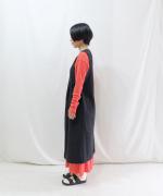 ウール天竺　カシュクールワンピース