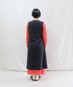 ウール天竺　カシュクールワンピース