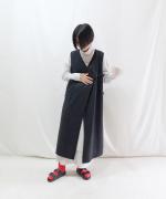 ウール天竺　カシュクールワンピース