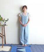 リネンコットン　イージーサロペット