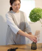 コットンガーゼテレコ　5分袖カットソー