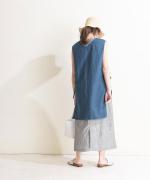 【ラストワン！】リネンコットン　エプロンベスト