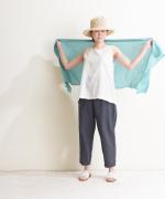 【ラストワン！】ウォッシャブルコットンシルク　タンクトップ