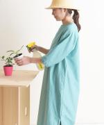 【ラストワン！】ウォッシャブルコットンシルク　ワンピース