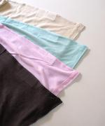 【ラストワン！】flow cotton silk　ロングスリーブプルオーバー