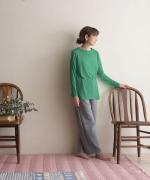 【ラストワン！】flow cotton silk　ロングスリーブプルオーバー