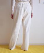 ridge Jacquard　切り替えパンツ