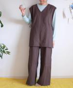 ridge Jacquard　切り替えパンツ